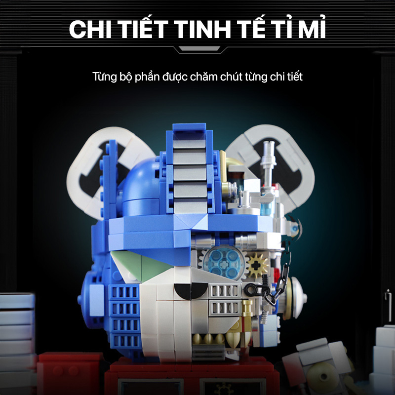 Mô hình lắp ghép - Bear Robot - Optimus Prime 188003 1 mo hinh lap ghep bear robot optimus prime 01